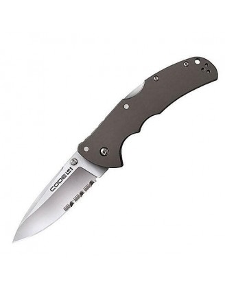 Нож Cold Steel Code-4 Spear Point Half Serr.