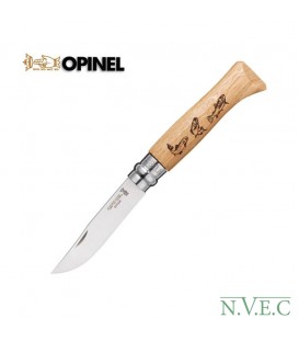 Нож Opinel 8 VRI "Форель", дуб
