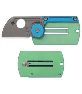 Нож Spyderco Dogtag Folder Alum/TI Plain