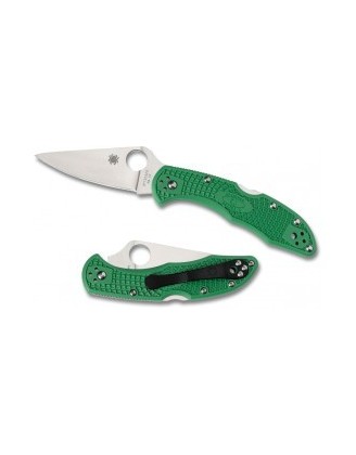 Нож Spyderco Delica, FRN зеленый, полусеррейтор