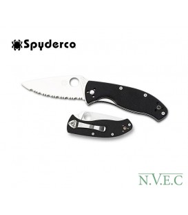 Нож Spyderco Tenacious, G-10, серрейтор