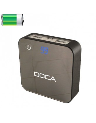 Внешнее зарядное устройство Power Bank DOCA D525 (8400mAh), чёрный