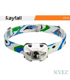 Фонарь налобный Rayfall HP3A (Cree XP-G, 168 люмен, 5 режимов, 3хААА), белый