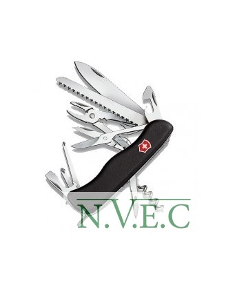 Нож складной, мультитул Victorinox HERCULES (111мм, 18 функций), черный 0.9043.3