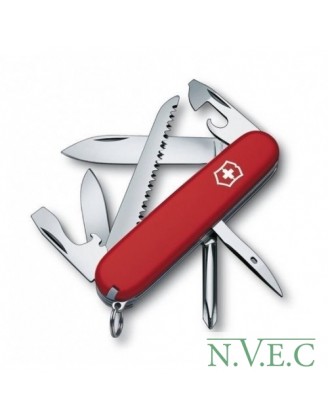 Нож складной, мультитул Victorinox HIKER (91мм,12 функций), красный 1.4613