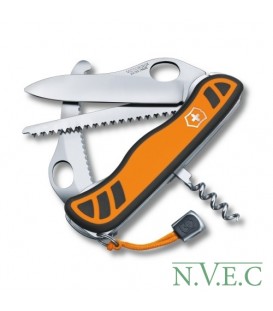 Нож складной, мультитул Victorinox HUNTER XT One Hand (111мм, 6 функций), оранжево-черный 0.8341.MC9