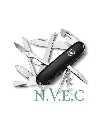 Нож складной, мультитул Victorinox HUNTSMAN (91мм,15 функций), черный 1.3713.3