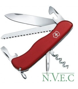 Нож складной, мультитул Victorinox RUCKSACK (111мм, 12 функций), красный 0.8863