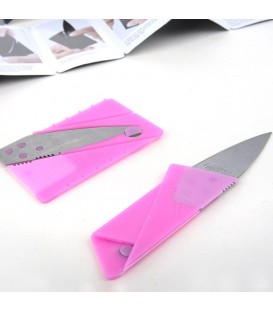 Нож кредитная карта Iain Sinclair Cardsharp (длина: 14.2cm, лезвие: 6.2cm), розовый
