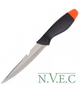 Нож фиксированный с пластиковым чехлом (длина: 26.5см, лезвие: 13.0см)