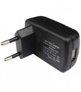 Адаптер 220V  USB для зарядки фонарей Nitecore (2A)