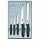 Набор кухонных ножей Victorinox (5 предметов), черный 5.1163.5