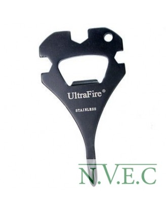 UltraFire Открывашка для бутылок, гаечный ключ, отвертка (нержавеющая сталь)