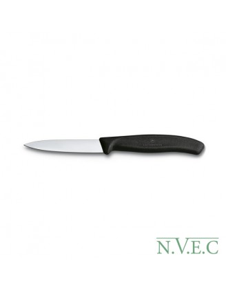 Нож бытовой, кухонный Victorinox SwissClassic (лезвие: 80мм), черный 6.7603