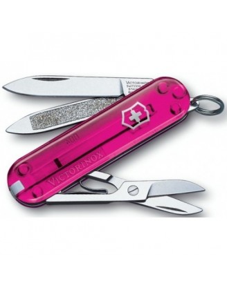 Нож складной, мультитул Victorinox CLASSIC EDELWEISS (58мм, 7 функций), розовый 0.6203.Т5 Нож складной, мультитул Victorinox CLASSIC EDELWEISS (58мм, 7 функций), розовый 0.6203.Т5