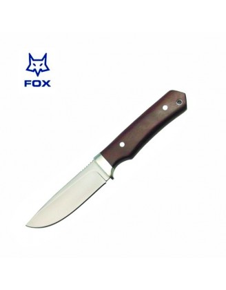 Нож Fox Black Fox Hunting Knife w/leather sheath