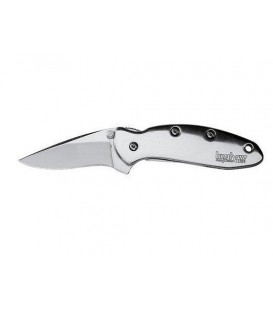Нож KAI Kershaw Chive (420HC, рукоять полированная сталь, подарочная кор