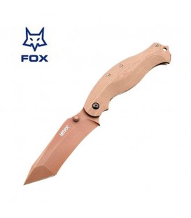 Нож Fox Havok Clip Point tan DLC ц:tan