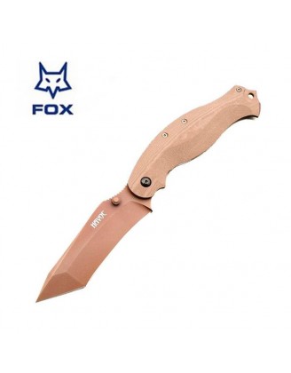 Нож Fox Havok Clip Point tan DLC ц:tan