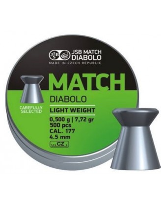 Пули пневматические JSB Match Diabolo light 4.51мм, 0.475г (500шт)