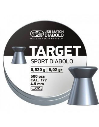 Пули пневматические JSB Diabolo Target Sport 4.5мм, 0.520г (500шт)