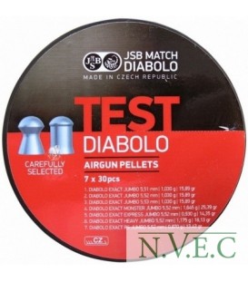 Пули пневматические JSB Diabolo Test Exact Jumbo 5.5мм, 1.03г (210шт)