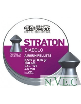 Пули пневматические JSB Diabolo Straton 4.50мм, 0.535г (500шт)