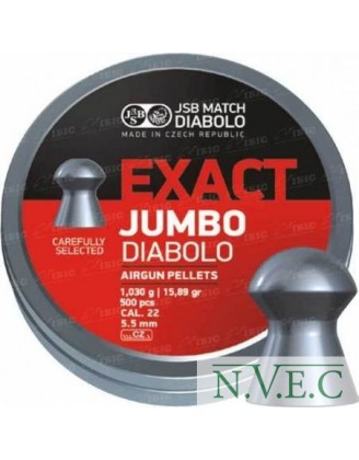 Пули пневматические JSB Diabolo Exact Jumbo 5.5мм, 1.03г (250шт)