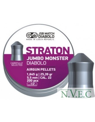 Пули пневматические JSB Diabolo Straton Monster 5.51мм, 1.645г (200шт)