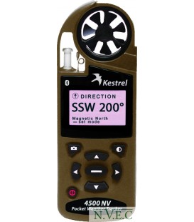 Ветромер Kestrel 4500 NVBT Tan наличие встроенного беспроводного интерфейса передачи данных Bluetooth  (0845BNVTAN)
