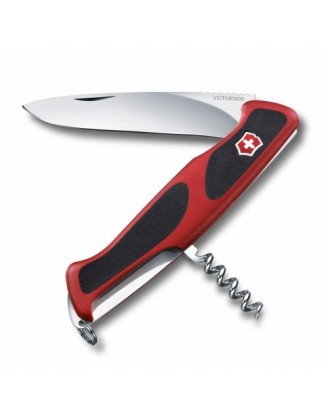 Нож Victorinox Delemont, RangerGrip 52, 130 мм, красный/черный 0.9523.C
