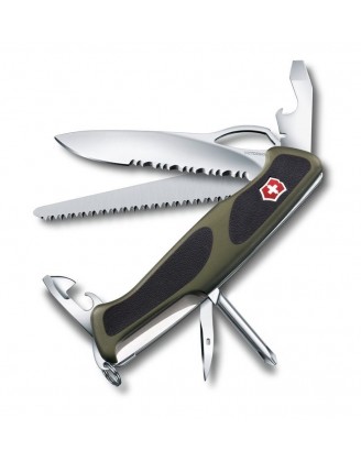 Нож Victorinox Delemont, RangerGrip 178, 130 мм, зеленый / черный Нож Victorinox Delemont, RangerGrip 178, 130 мм, зеленый / черный