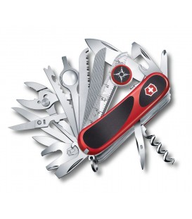 Нож Victorinox Delemont, EvoGrip S54, 85мм, красно-черный, подар.коробка 2.5393.SC