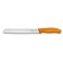 Нож для хлеба Victorinox SwissClassic,волнистое лезвие, 21 cm, оранжевый, блистер 6.8636.21L9B