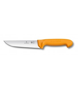 Нож кухонный Victorinox Swibo, Butcher, широкий, желтый, 16 см 5.8421.16