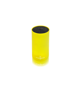 Подставка для ножей круглая HATAMOTO COLOR, желтая, пластик, 110*225мм