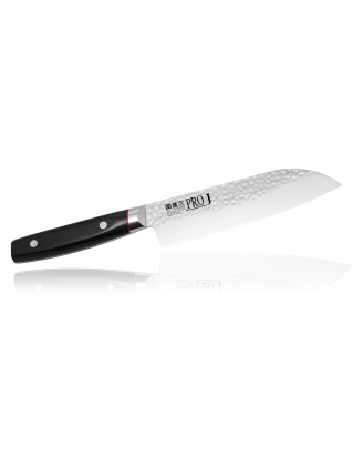 Сантоку нож,  сталь ZA-18/AUS-2, 3слоя, 170мм, Eco-wood рукоять