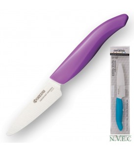 Нож для чистки овощей керамический 70мм, фиолетовая рукоять