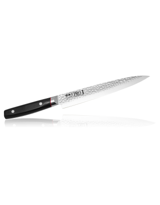 Нож для тонкой нарезки,  сталь ZA-18/AUS-2, 3слоя, 210мм, Eco-wood рукоять