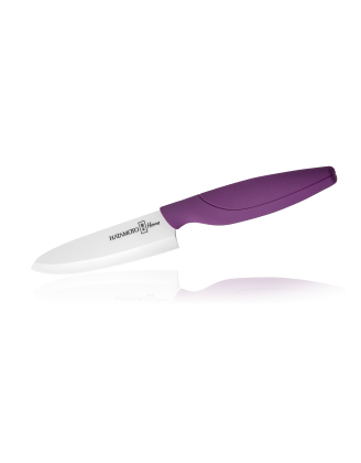 Нож шеф керамический 150мм, фиолетовая рукоять
