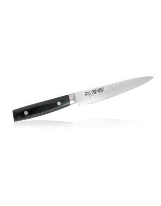 Нож для тонкой нарезки,  сталь VG-10, 33слоя, 210мм, микарта рукоять