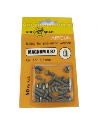 Пули пневматические ШЕРШЕНЬ Magnum C 0,87гр. (50шт)