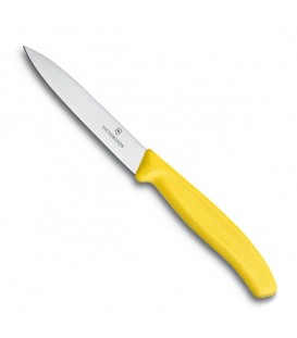Нож бытовой, кухонный Victorinox SwissClassic (лезвие: 100мм), желтый 6.7706.L118
