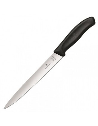 Нож бытовой, кухонный Victorinox SwissClassic филейный (лезвие: 200мм), черный, блистер 6.8713.20B Нож бытовой, кухонный Victorinox SwissClassic филейный (лезвие: 200мм), черный, блистер 6.8713.20B