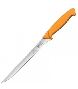 Нож бытовой, кухонный Victorinox Swibo Fish Flex-Narrow (лезвие: 200мм), желтый 5.8449.20