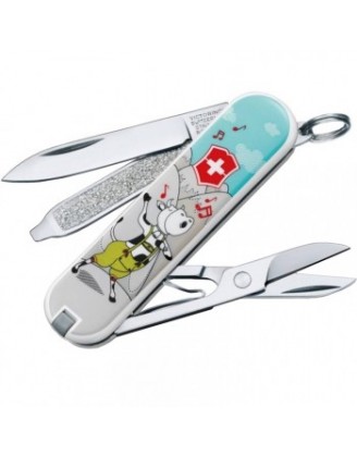 Нож складной, мультитул Victorinox CLASSIC YODELAY-HEE-MOO (58мм, 7 функций), цветной 0.6223.L1504 Нож складной, мультитул Victorinox CLASSIC YODELAY-HEE-MOO (58мм, 7 функций), цветной 0.6223.L1504