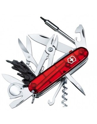 Нож складной, мультитул Victorinox CYBERTOOL LITE (91мм, 36 функция), красный прозр. 1.7925.T Нож складной, мультитул Victorinox CYBERTOOL LITE (91мм, 36 функция), красный прозр. 1.7925.T