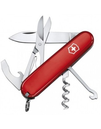 Нож складной, мультитул Victorinox COMPACT (91мм, 15 функций), красный 1.3405 Нож складной, мультитул Victorinox COMPACT (91мм, 15 функций), красный 1.3405