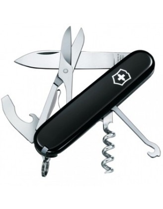 Нож складной, мультитул Victorinox COMPACT (91мм, 15 функций), черный 1.3405.3 Нож складной, мультитул Victorinox COMPACT (91мм, 15 функций), черный 1.3405.3