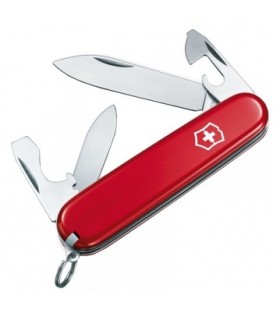 Нож складной, мультитул Victorinox RECRUIT (84мм, 10 функций), красный 0.2503
